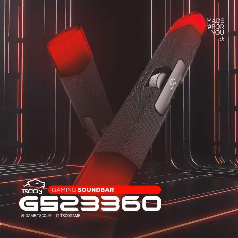 اسپیکر گیمینگ تسکو مدل GS 23360 | مشکی | گارانتی 12 ماهه توسن سیستم