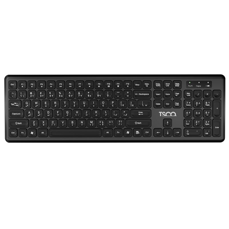 کیبورد بی سیم تسکو مدل TK 7005W | مشکی | گارانتی 12 ماهه توسن سیستم