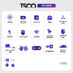 ماوس بی سیم تسکو مدل TM 729W | مشکی | گارانتی 12 ماهه توسن سیستم