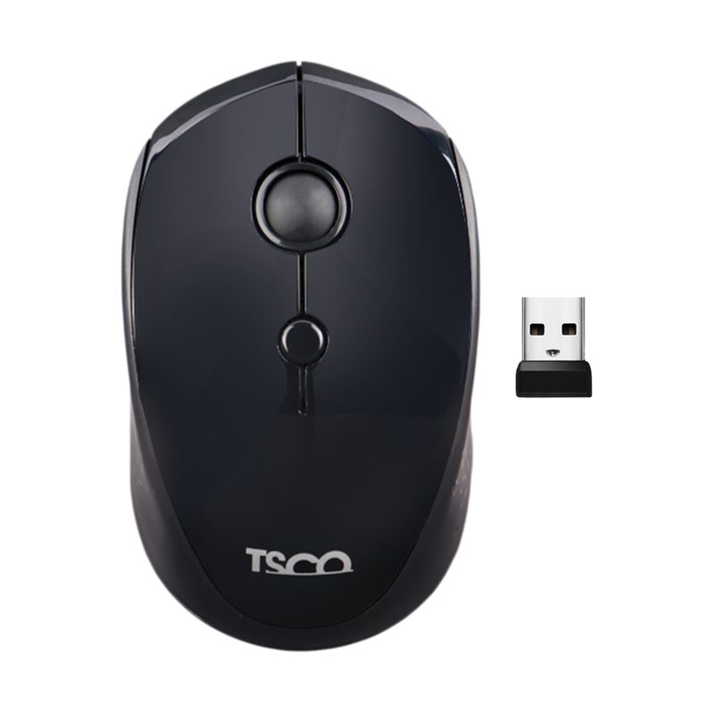 ماوس بی سیم تسکو مدل TM 729W | مشکی | گارانتی 12 ماهه توسن سیستم