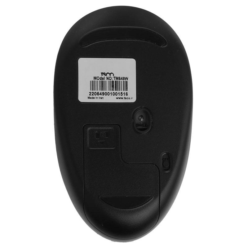 ماوس بی سیم تسکو مدل TM 649W | مشکی | گارانتی 12 ماهه توسن سیستم