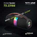 اسپیکر بلوتوثی قابل حمل تسکو مدل TS 23166 | مشکی | گارانتی 12 ماهه توسن سیستم