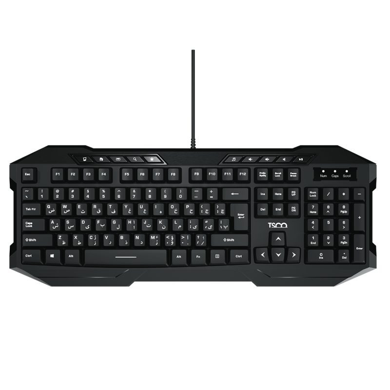 کیبورد تسکو مدل TK 8042 | مشکی | گارانتی 12 ماهه توسن سیستم