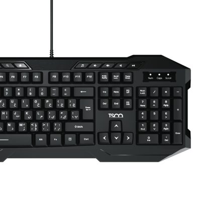 کیبورد تسکو مدل TK 8042 | مشکی | گارانتی 12 ماهه توسن سیستم