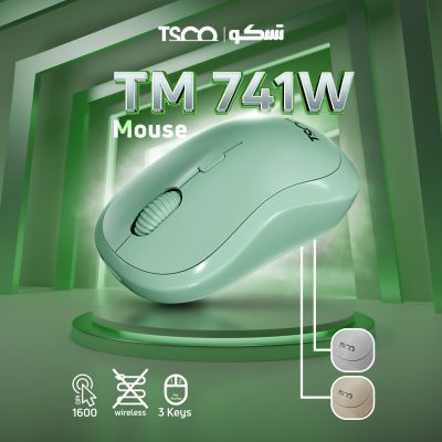 ماوس بی سیم تسکو مدل TM 741W | سفید | گارانتی 12 ماهه توسن سیستم
